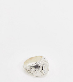 Серебристое кольцо с кристаллом Chained & Able-Серебряный