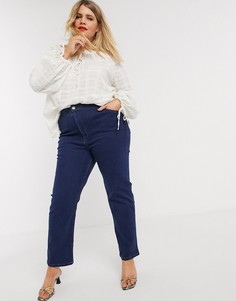 Синие джинсы-сигаретки с завышенной талией ASOS DESIGN Curve-Синий