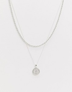 Ярусное ожерелье Chained & Able-Серебряный