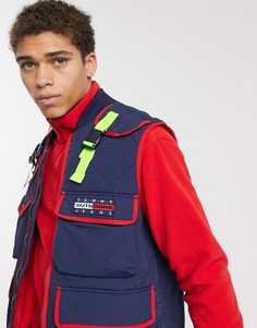Темно-синий жилет в стиле милитари Tommy Jeans