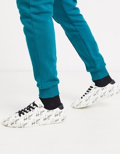 Белые кроссовки с принтом "dark future" ASOS DESIGN-Белый