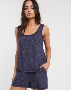 Супермягкая майка для дома от комплекта ASOS DESIGN-Темно-синий