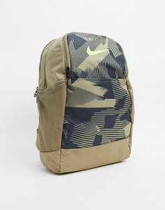 Камуфляжный рюкзак с логотипом Nike Training-Зеленый
