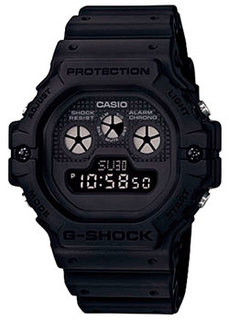 Японские наручные мужские часы Casio DW-5900BB-1ER. Коллекция G-Shock