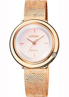 Японские наручные женские часы Citizen EM0643-84X. Коллекция Elegance