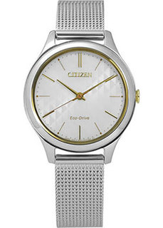 Японские наручные женские часы Citizen EM0504-81A. Коллекция Eco-Drive