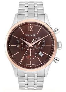 Швейцарские наручные мужские часы Wainer WA.12528G. Коллекция Wall Street