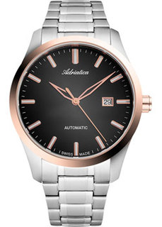 Швейцарские наручные мужские часы Adriatica 8277.R114A. Коллекция Automatic