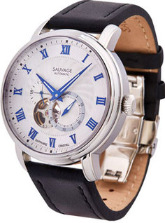 Швейцарские наручные мужские часы Sauvage SV65854SBL. Коллекция Automatic