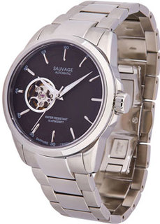 Швейцарские наручные мужские часы Sauvage SV66542SS. Коллекция Automatic
