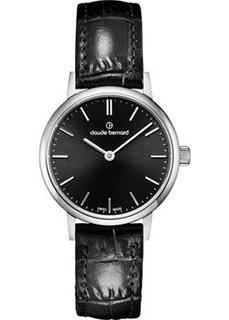 Швейцарские наручные женские часы Claude Bernard 20215-3NIN. Коллекция Ladies Slim Line