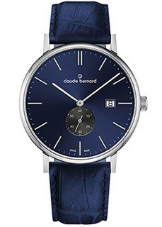 Швейцарские наручные мужские часы Claude Bernard 65004-3BUING. Коллекция Classic Gents