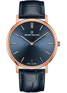 Швейцарские наручные мужские часы Claude Bernard 20214-37RBUIR. Коллекция Classic Slim Line
