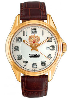Российские наручные мужские часы Slava 1619837-300-8215. Коллекция Премьер Слава