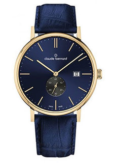 Швейцарские наручные мужские часы Claude Bernard 65004-37JBUIDG. Коллекция Classic Gents