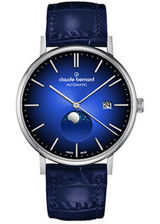 Швейцарские наручные мужские часы Claude Bernard 80501-3BUIN. Коллекция Slim Automatic