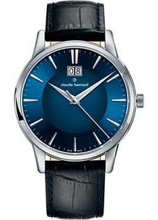 Швейцарские наручные мужские часы Claude Bernard 63003-3BUIN. Коллекция Classic Gents