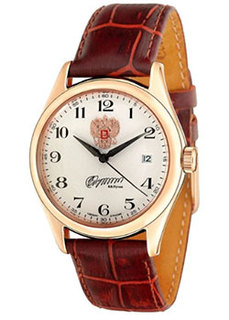Российские наручные мужские часы Slava 1493910-300-8215. Коллекция Премьер Слава