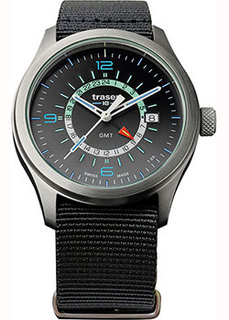 Швейцарские наручные мужские часы Traser TR.107233. Коллекция Aurora GMT