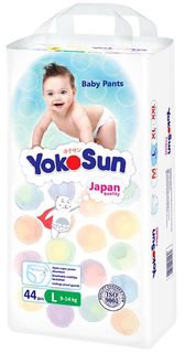Трусики-подгузники YokoSun размер L (9-14кг.) 44 шт.