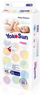 Подгузники YokoSun размер XL (13 + кг.) 42 шт.