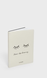 Ежедневник в обложке из искусственной кожи с рисунком в виде глаз Stradivarius