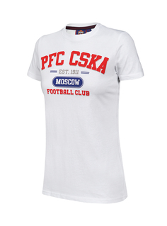 Футболка женская PFC CSKA Moscow белая (XXL) ПФК ЦСКА