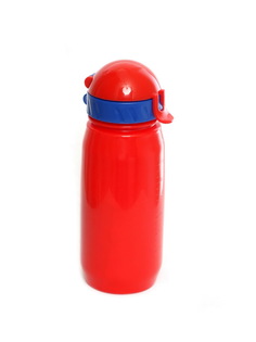 Бутылка для воды с трубочкой 400 мл, цвет красный ПФК ЦСКА
