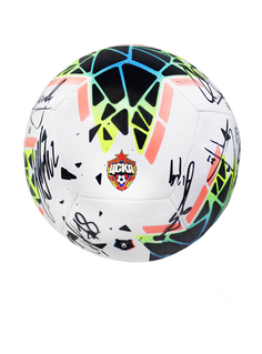 Мяч футбольный Nike RPL PTCH (FA19) с эмблемой ПФК ЦСКА с автографами, размер 5