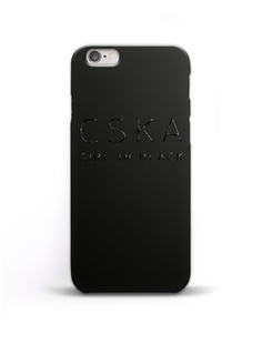 Клип-кейс "CSKA GIRL IN BLACK" для iPhone 6 Plus , цвет черный ПФК ЦСКА
