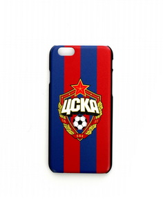 Клип-кейс для iPhone 6 Plus с объемной эмблемой ПФК ЦСКА, цвет красно-синий
