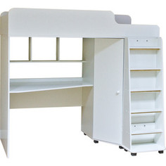 Кровать чердак с рабочей зоной Капризун Р440 5 белый