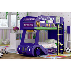 Двухъярусная кровать Red river Мадагаскар compact синий