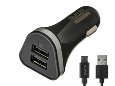 Зарядное устройство Qumo 2xUSB 1A+1A Charger 0060 Black