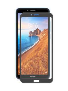 Защитное стекло LuxCase для Xiaomi Redmi 7A 2.5D Full Glue Black Frame 78117