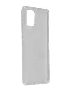 Чехол Brosco для Samsung Galaxy A71 Silicone Transparent SS-A71-TPU-TRANSPARENT