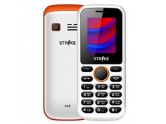 Сотовый телефон Strike A10 White-Orange