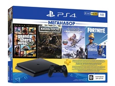 Игровая приставка Sony PlayStation 4 1Tb CUH-2208B + DG + GTA V + HZD CE + FT + PS 3 месяца PS719343400