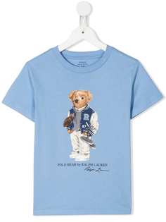 Ralph Lauren Kids футболка с принтом Football Bear