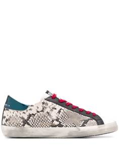 Golden Goose кеды Superstar со змеиным принтом