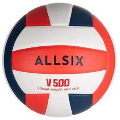 Волейбольный Мяч V500 Белый, Синий И Красный Allsix