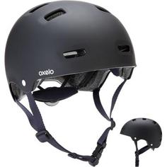 Шлем Для Катания На Роликах, Скейтборде, Самокате, Велосипеде Mf 500 Черный Oxelo
