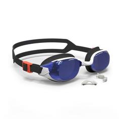 Очки Для Плавания 500 B–fit Оранжево–синие С Зеркальными Линзами Nabaiji