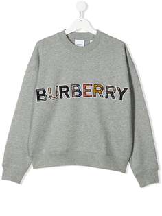 Burberry Kids толстовка с логотипом