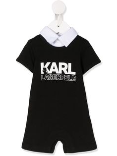 Karl Lagerfeld Kids ромпер с принтом