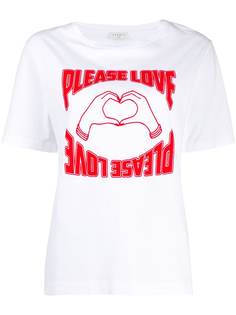 Sandro Paris футболка с короткими рукавами и принтом Please Love