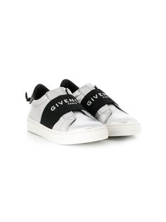 Givenchy Kids кроссовки с логотипом металлик