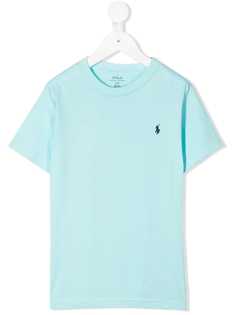 Ralph Lauren Kids футболка с вышитым логотипом