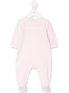 Karl Lagerfeld Kids комбинезон для новорожденного с логотипом