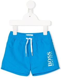 BOSS Kidswear плавки-шорты с кулиской и логотипом